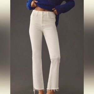 MOTHER The Insider Crop Step Fray Jeans size 30